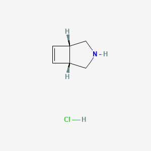 molecular formula C6H10ClN B15297291 (1R,5S)-3-azabicyclo[3.2.0]hept-6-ene hydrochloride 