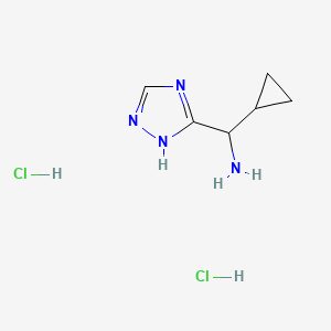 cyclopropyl(1H-1,2,4-triazol-5-yl)methanamine dihydrochloride