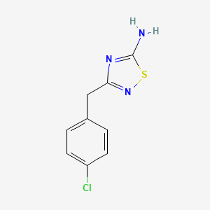 3-[(4-Chlorophenyl)methyl]-1,2,4-thiadiazol-5-amine