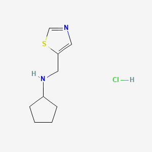 N-[(1,3-thiazol-5-yl)methyl]cyclopentanamine hydrochloride