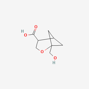 1-(Hydroxymethyl)-2-oxabicyclo[3.1.1]heptane-4-carboxylic acid