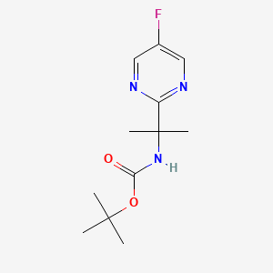 tert-butyl N-[2-(5-fluoropyrimidin-2-yl)propan-2-yl]carbamate