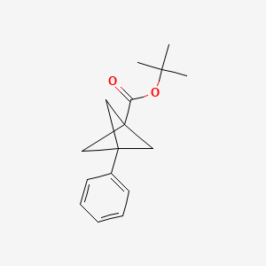 molecular formula C16H20O2 B15297340 Tert-butyl 3-phenylbicyclo[1.1.1]pentane-1-carboxylate 