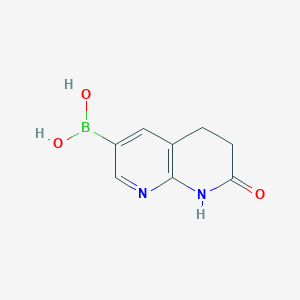 (7-Oxo-5,6,7,8-tetrahydro-1,8-naphthyridin-3-yl)boronic acid