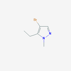 molecular formula C6H9BrN2 B1529736 4-bromo-5-ethyl-1-methyl-1H-pyrazole CAS No. 1393728-48-7