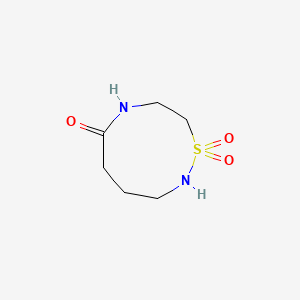 molecular formula C6H12N2O3S B15297365 1lambda6,2,7-Thiadiazonane-1,1,6-trione CAS No. 2866354-09-6