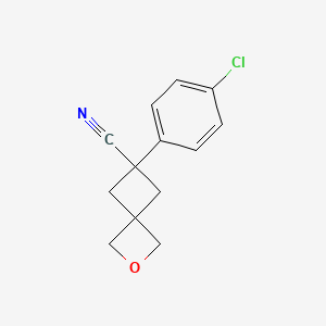 6-(4-Chlorophenyl)-2-oxaspiro[3.3]heptane-6-carbonitrile