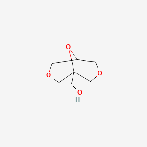 molecular formula C7H12O4 B15297377 {3,7,9-Trioxabicyclo[3.3.1]nonan-1-yl}methanol 