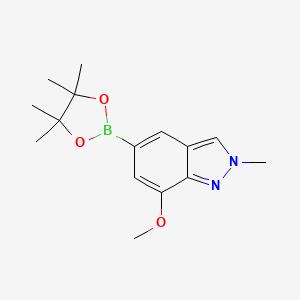 7-methoxy-2-methyl-5-(4,4,5,5-tetramethyl-1,3,2-dioxaborolan-2-yl)-2H-indazole