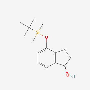 (S)-4-((Tert-butyldimethylsilyl)oxy)-2,3-dihydro-1H-inden-1-OL