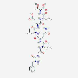 B152974 Phenylalanyl-glycyl-leucyl-glutaminyl-leucyl-glutamyl-leucyl-threonine CAS No. 135467-95-7