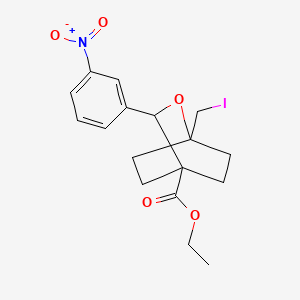 Ethyl 1-(iodomethyl)-3-(3-nitrophenyl)-2-oxabicyclo[2.2.2]octane-4-carboxylate