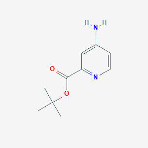 molecular formula C10H14N2O2 B1529747 Tert-butyl 4-aminopyridine-2-carboxylate CAS No. 868171-68-0