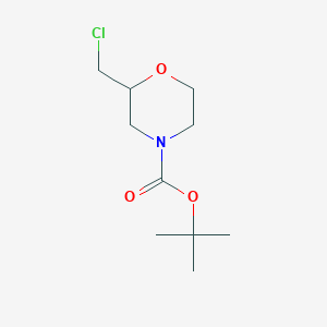 molecular formula C10H18ClNO3 B1529762 tert-Butyl 2-(chloromethyl)morpholine-4-carboxylate CAS No. 650579-38-7