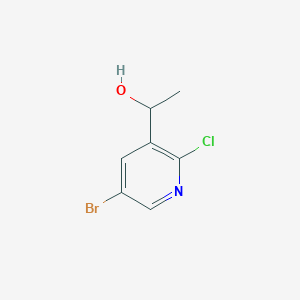 molecular formula C7H7BrClNO B1529771 1-(5-Bromo-2-chloropyridin-3-yl)ethanol CAS No. 1111638-41-5