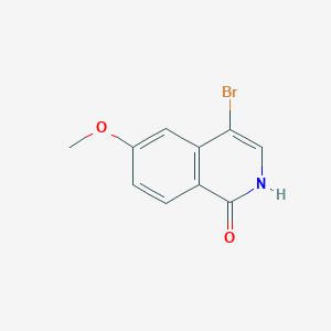 molecular formula C10H8BrNO2 B1529775 4-Bromo-6-methoxyisoquinolin-1(2H)-one CAS No. 923278-23-3