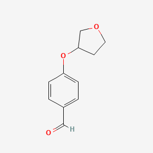 molecular formula C11H12O3 B1529779 4-((四氢呋喃-3-基)氧基)苯甲醛 CAS No. 1182333-70-5