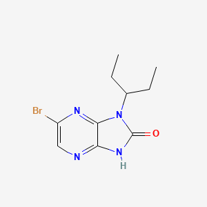 6-bromo-1-(pentan-3-yl)-1H-imidazo[4,5-b]pyrazin-2-ol