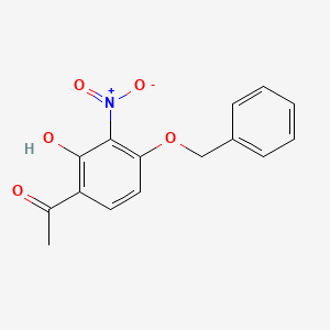 molecular formula C15H13NO5 B1529784 1-(4-(Benzyloxy)-2-hydroxy-3-nitrophenyl)ethanone CAS No. 1035229-31-2