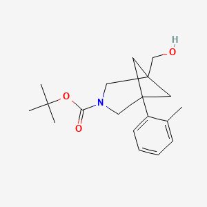 Tert-butyl 1-(hydroxymethyl)-5-(2-methylphenyl)-3-azabicyclo[3.1.1]heptane-3-carboxylate