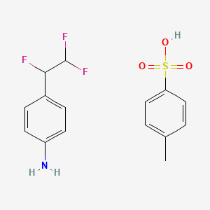 4-(1,2,2-Trifluoroethyl)aniline, 4-methylbenzene-1-sulfonic acid