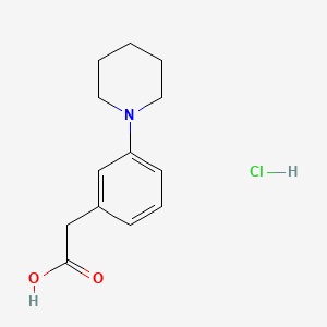 2-[3-(Piperidin-1-yl)phenyl]acetic acid hydrochloride