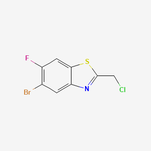 5-Bromo-2-(chloromethyl)-6-fluoro-1,3-benzothiazole