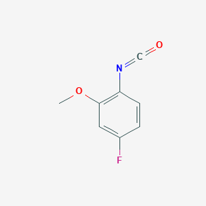 molecular formula C8H6FNO2 B1529802 4-Fluoro-1-isocyanato-2-methoxybenzene CAS No. 148624-87-7