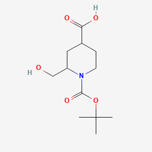 1-(tert-Butoxycarbonyl)-2-(hydroxymethyl)piperidine-4-carboxylic acid