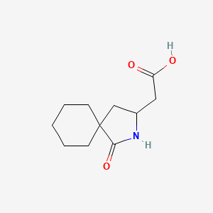 2-{1-Oxo-2-azaspiro[4.5]decan-3-yl}acetic acid