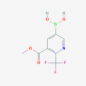 (5-(Methoxycarbonyl)-6-(trifluoromethyl)pyridin-3-yl)boronic acid