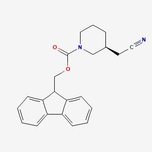 (9H-fluoren-9-yl)methyl (S)-3-(cyanomethyl)piperidine-1-carboxylate