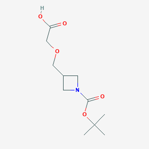 3-Carboxymethoxymethylazetidine-1-carboxylic acid tert-butyl ester