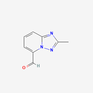molecular formula C8H7N3O B1529813 2-Methyl-[1,2,4]triazolo[1,5-a]pyridine-5-carbaldehyde CAS No. 1079993-45-5