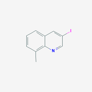 molecular formula C10H8IN B1529816 3-碘-8-甲基喹啉 CAS No. 1424245-96-4