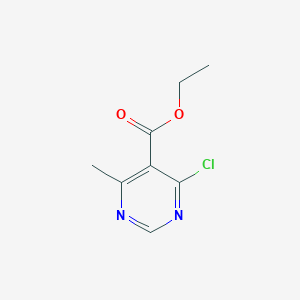 molecular formula C8H9ClN2O2 B1529822 Ethyl 4-chloro-6-methylpyrimidine-5-carboxylate CAS No. 157981-60-7