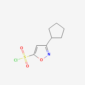 3-Cyclopentyl-1,2-oxazole-5-sulfonyl chloride