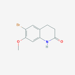 molecular formula C10H10BrNO2 B1529823 6-Bromo-7-methoxy-1,2,3,4-tetrahydroquinolin-2-one CAS No. 1224927-77-8