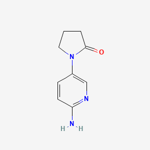 molecular formula C9H11N3O B1529827 1-(6-Aminopyridin-3-yl)pyrrolidin-2-one CAS No. 866620-34-0