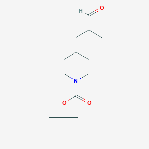 Tert-butyl 4-(2-methyl-3-oxopropyl)piperidine-1-carboxylate