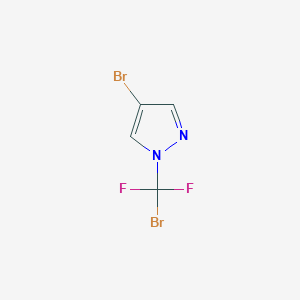 molecular formula C4H2Br2F2N2 B1529834 4-溴-1-(溴二氟甲基)-1H-吡唑 CAS No. 1046831-96-2