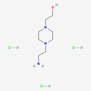 2-[4-(2-Aminoethyl)piperazin-1-yl]ethan-1-ol trihydrochloride