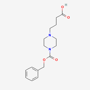 4-[(Phenylmethoxy)carbonyl]-1-piperazinebutanoic acid