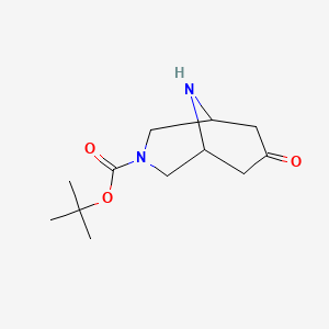 molecular formula C12H20N2O3 B1529846 3-Boc-7-氧杂-3,9-二氮杂双环[3.3.1]壬烷 CAS No. 926659-01-0