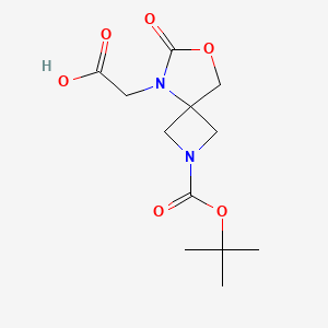 2-{2-[(Tert-butoxy)carbonyl]-6-oxo-7-oxa-2,5-diazaspiro[3.4]octan-5-yl}acetic acid