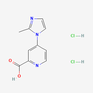 4-(2-methyl-1H-imidazol-1-yl)pyridine-2-carboxylicaciddihydrochloride