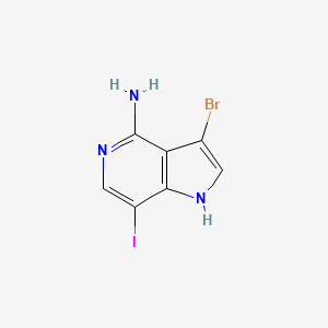 3-Bromo-7-iodo-1H-pyrrolo[3,2-C]pyridin-4-amine