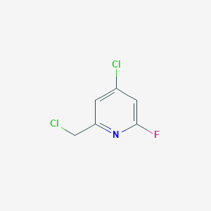 4-Chloro-2-(chloromethyl)-6-fluoropyridine