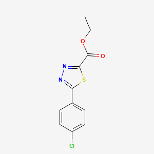 Ethyl 5-(4-chlorophenyl)-1,3,4-thiadiazole-2-carboxylate