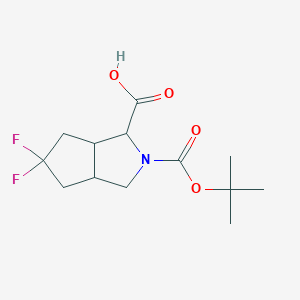 2-Boc-5,5-difluoro-octahydro-cyclopenta-[c]pyrrole-1-carboxylic acid